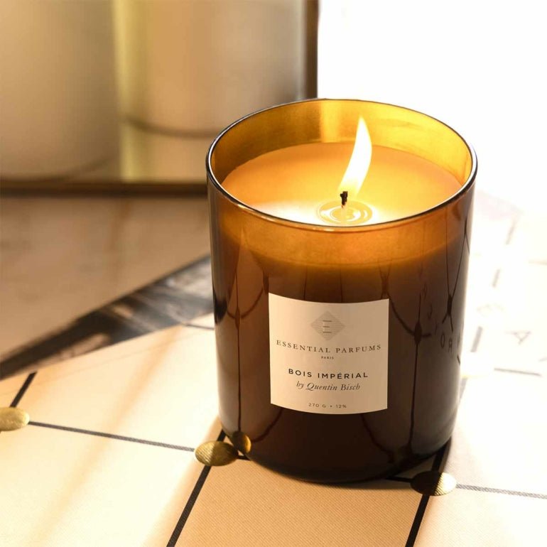 Bois Impérial – Bougie parfumée 270 gr ESSENTIAL PARFUMS - Parfumerie du Soleil d'Or