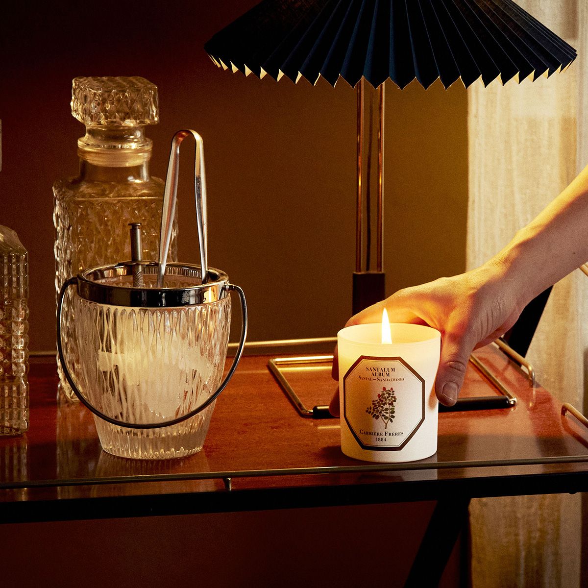 Bougie Bois de Santal CARRIÈRE FRÈRES - Parfumerie du Soleil d'Or