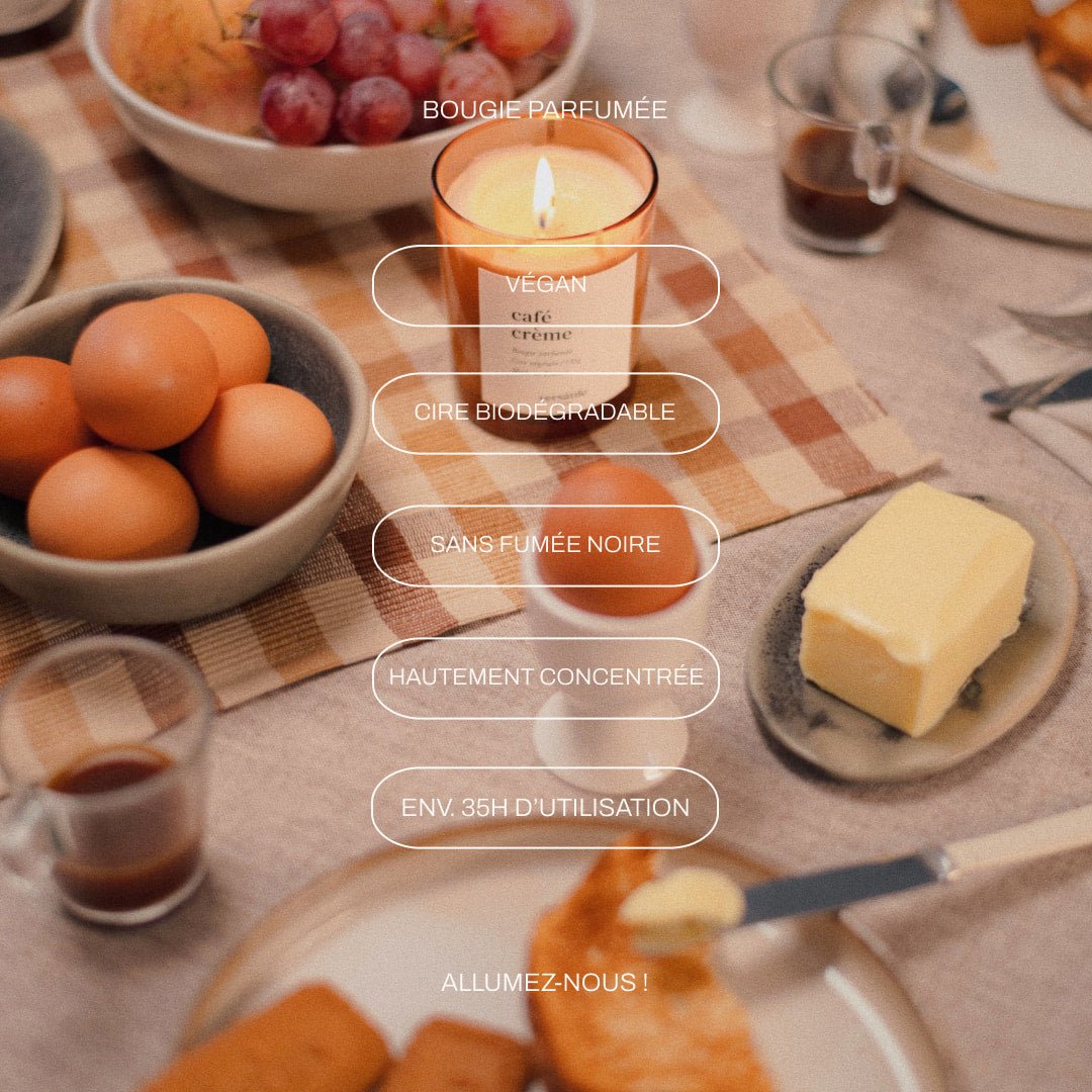 Bougie CAFÉ CRÈME VERSATILE - Parfumerie du Soleil d'Or