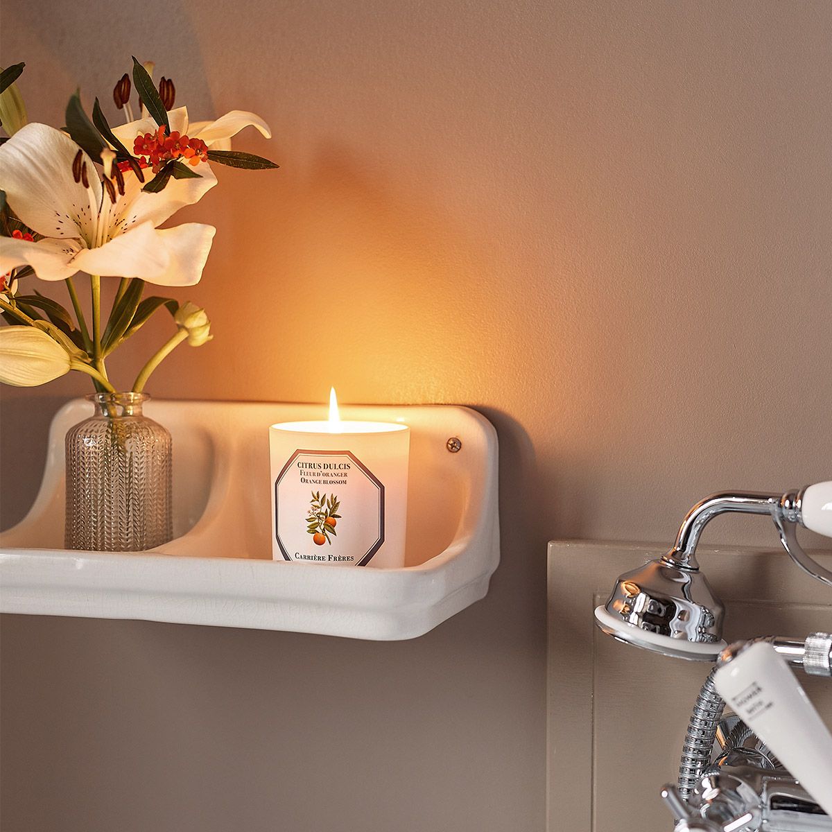 Bougie Fleur d'oranger CARRIÈRE FRÈRES - Parfumerie du Soleil d'Or