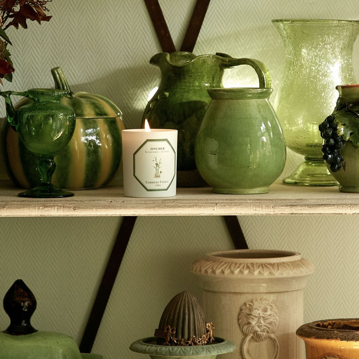 Bougie Gingembre CARRIÈRE FRÈRES - Parfumerie du Soleil d'Or