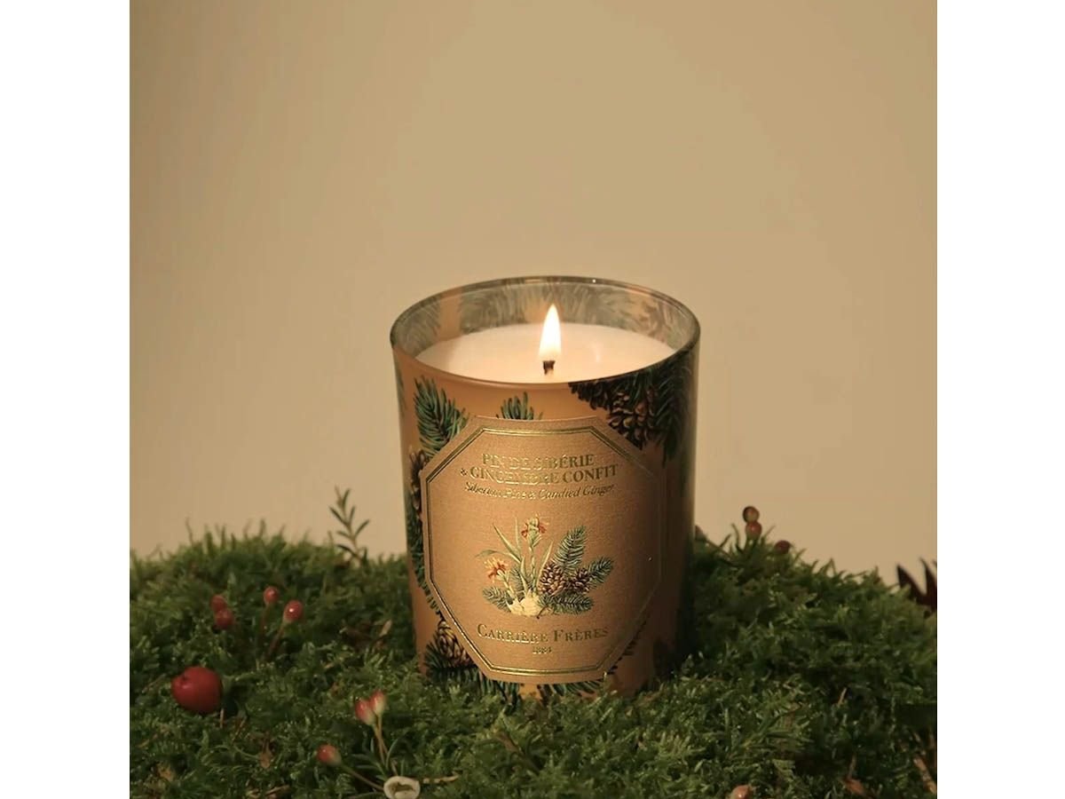 Bougie Pin de Sibérie et Gingembre confit CARRIÈRE FRÈRES - Parfumerie du Soleil d'Or