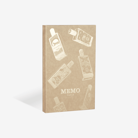 Carnet de route avec 7 échantillons MEMO - Parfumerie du Soleil d'Or