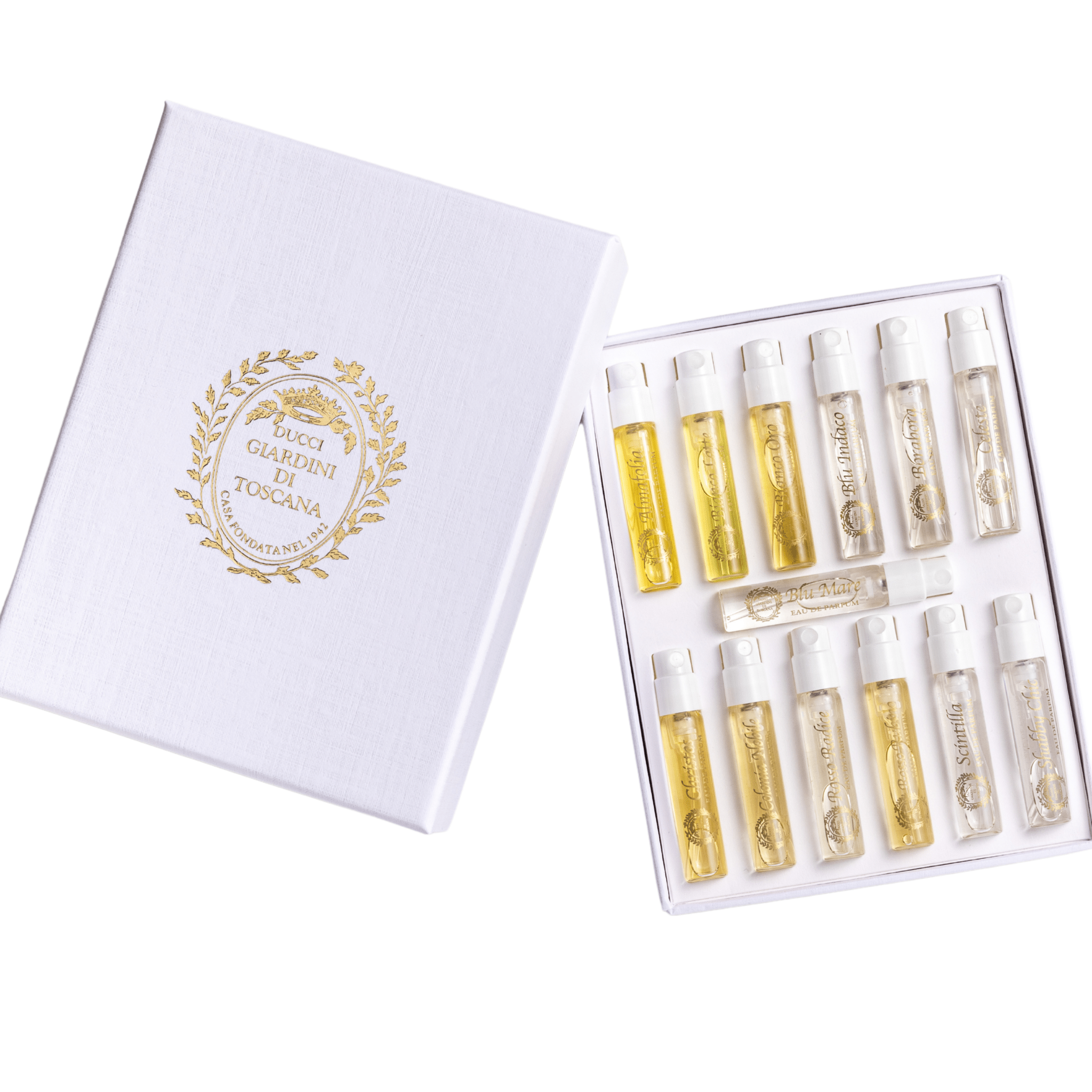 Coffret découverte - 12 x 2ml GIARDINI DI TOSCANA - Parfumerie du Soleil d'Or