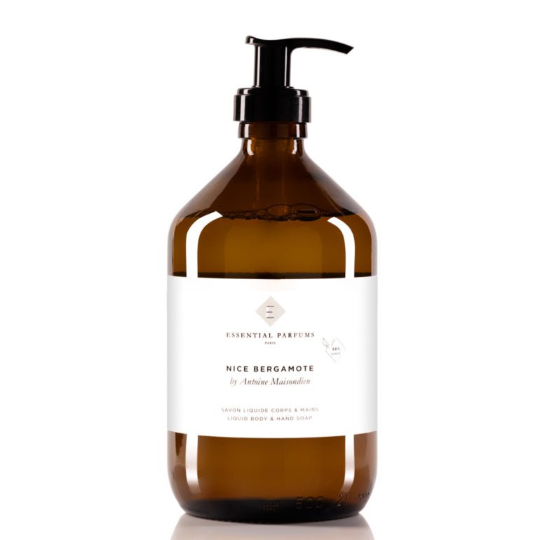 Nice Bergamote - Savon Liquide Corps & Mains 500 ml ESSENTIAL PARFUMS - Parfumerie du Soleil d'Or