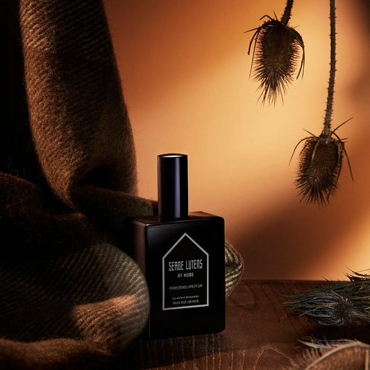 Parfum d'intérieur - Pierres sèches, laine et cuir - La Maison Ecossaise SERGE LUTENS - Parfumerie du Soleil d'Or