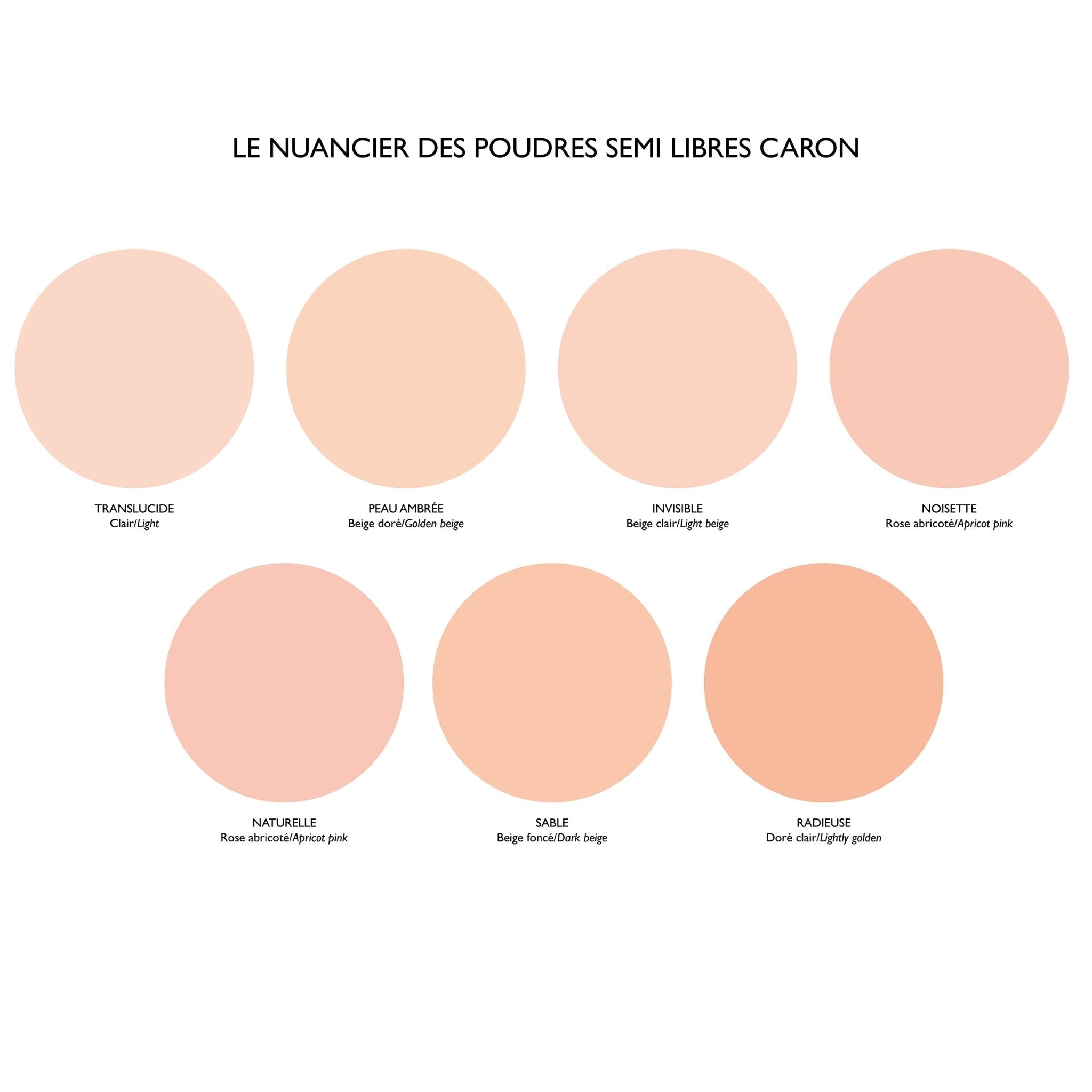 Poudre Semi - Libre Peau Ambrée CARON - Parfumerie du Soleil d'Or
