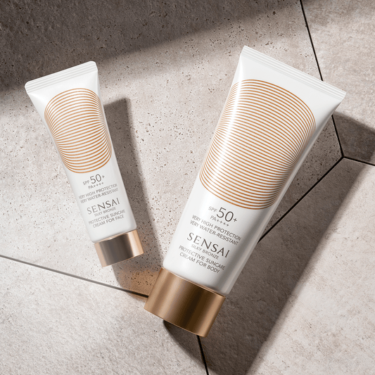 PROTECTIVE SUNCARE CREAM FOR BODY - SILKY BRONZE SENSAÏ - Parfumerie du Soleil d'Or