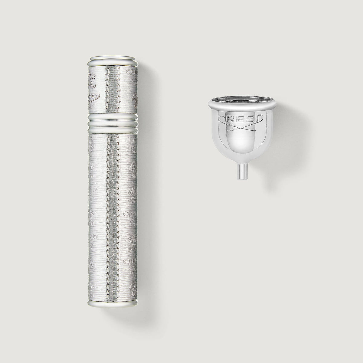 Creed silver and silver travel atomizer, 10 ml