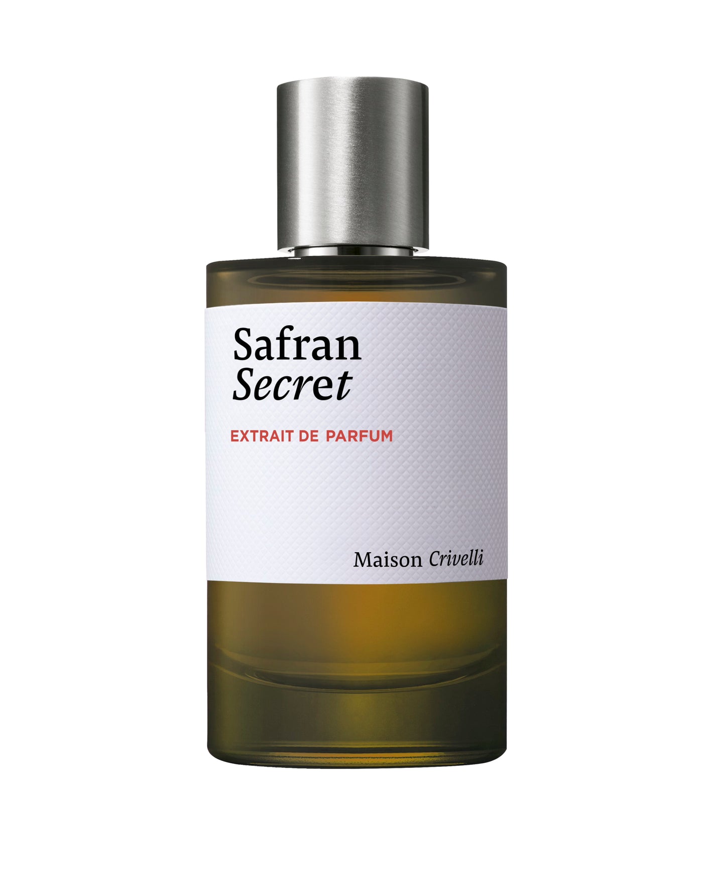 Safran Secret by Maison Crivelli, extrait de parfum bottle