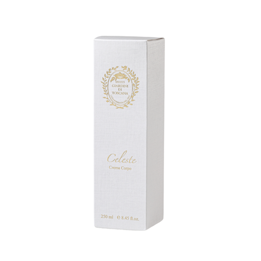 Celeste de Giardini di Toscana, crème pour le corps 250 ml avec son étui