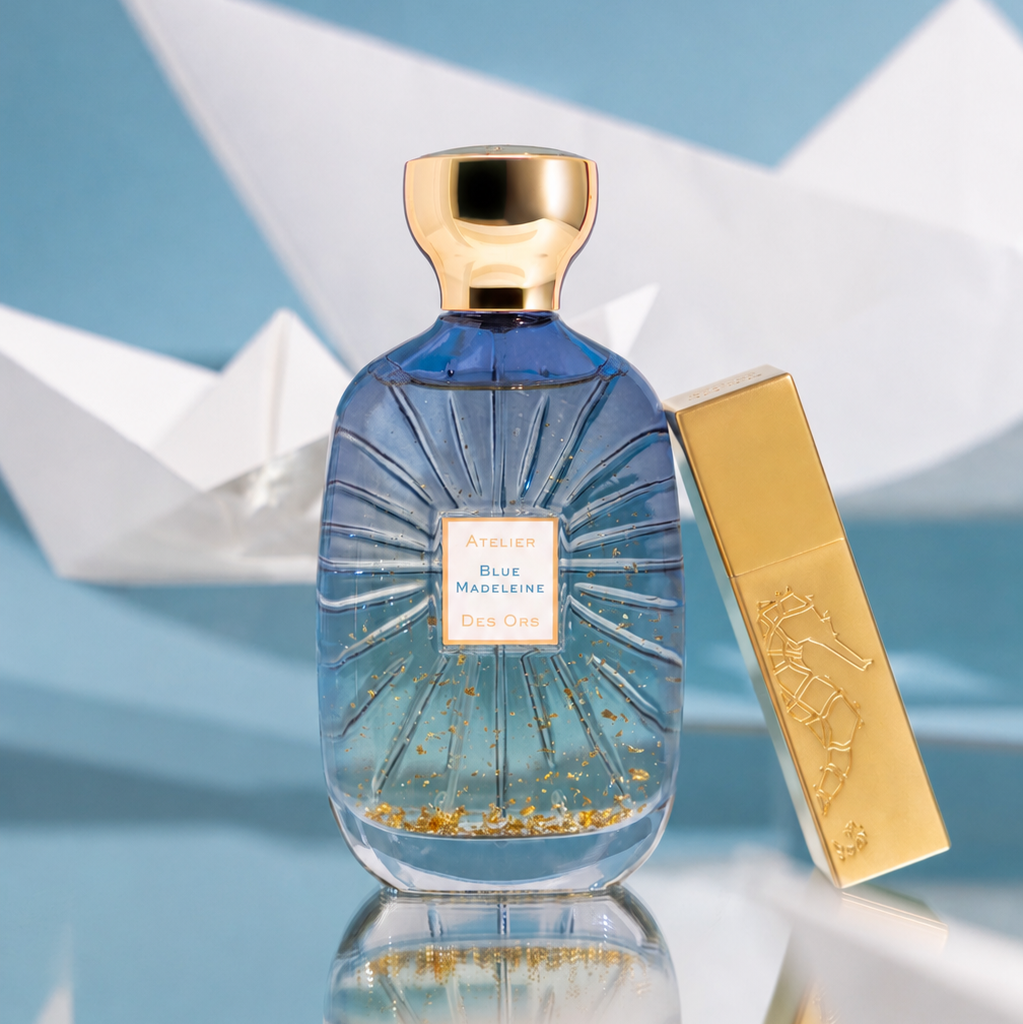 BLUE MADELEINE TRAVEL SET ATELIER DES ORS - Soleil d'Or