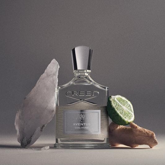 Aventus Cologne de Creed, flacon et matières premières