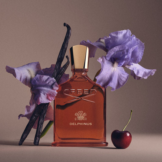 Delphinus by Creed, bottle with raw materials