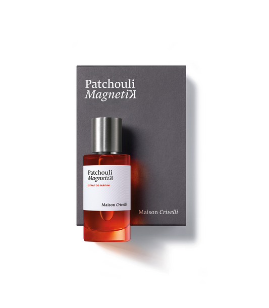 Patchouli Magnetik de Maison Crivelli, extrait de parfum 50 ml avec son étui