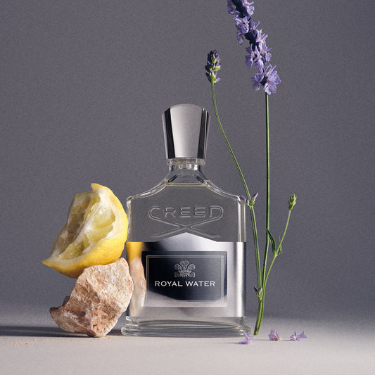 Royal Water de Creed, flacon et matières premières