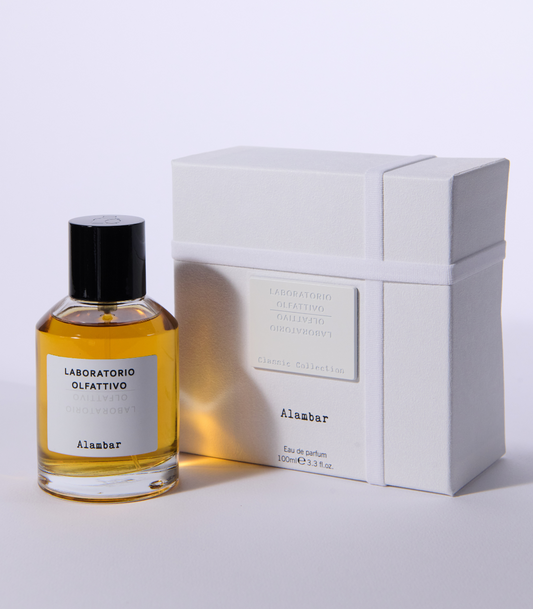 Alambar by Laboratorio Olfattivo, 100 ml eau de parfum with its box