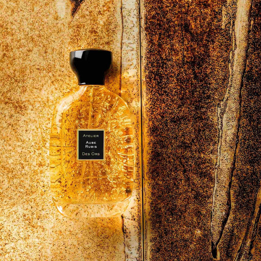 Flacon Eau de Parfum Aube Rubis Atelier des Ors pamplemousse
