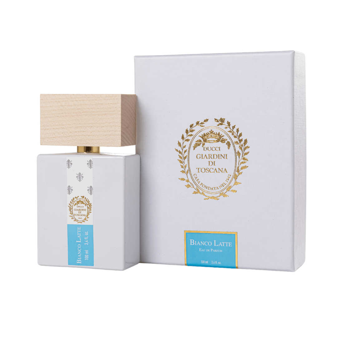 Bianco Latte by Giardini di Toscana, 100 ml eau de parfum with its box