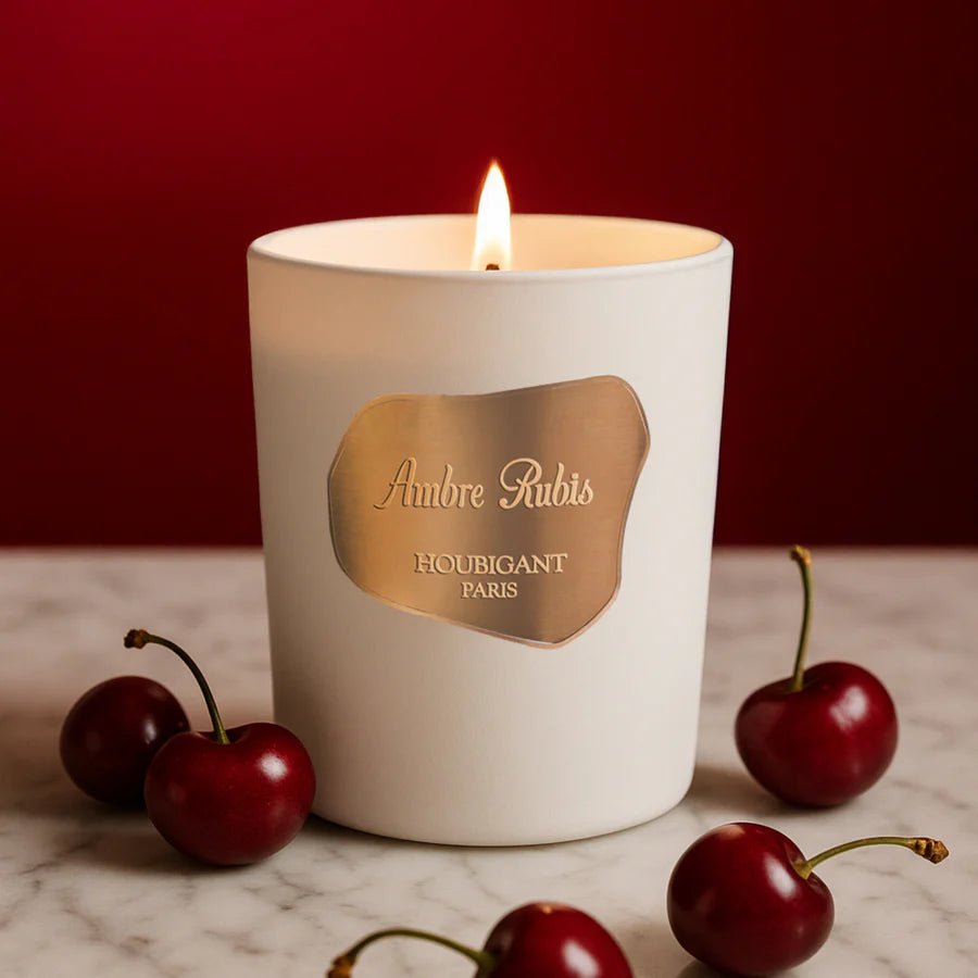 Bougie Ambre Rubis HOUBIGANT - Parfumerie du Soleil d'Or