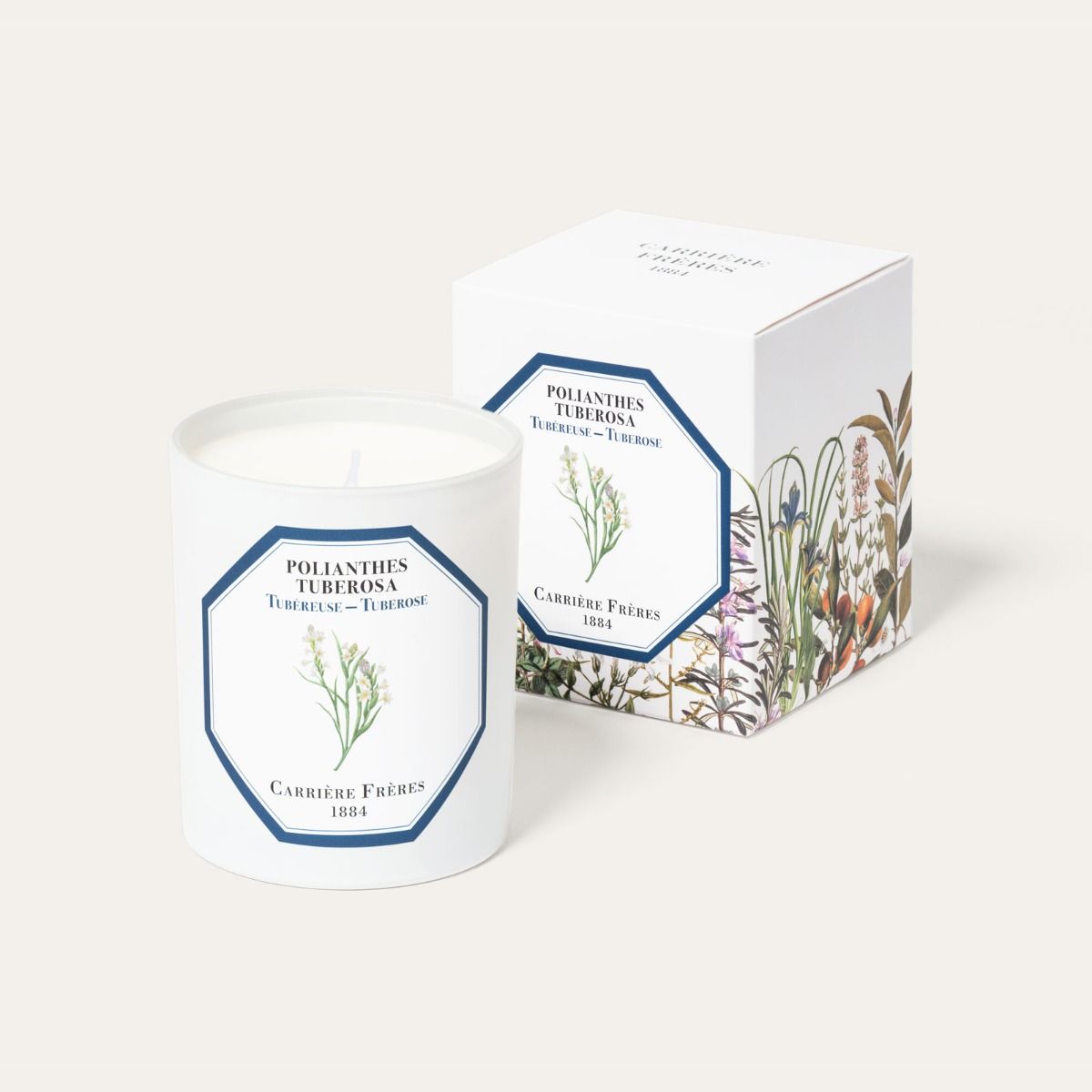 Bougie Tubéreuse CARRIÈRE FRÈRES - Parfumerie du Soleil d'Or