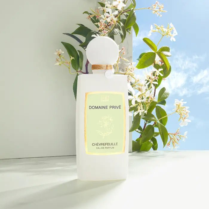 Chèvrefeuille by Domaine Privé, bottle in a lifestyle setting