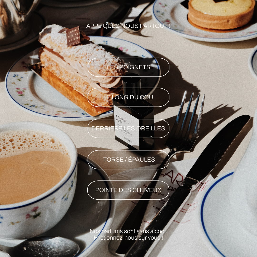 Versatile Croissant Café Roll-on Extrait de Parfum Gourmand