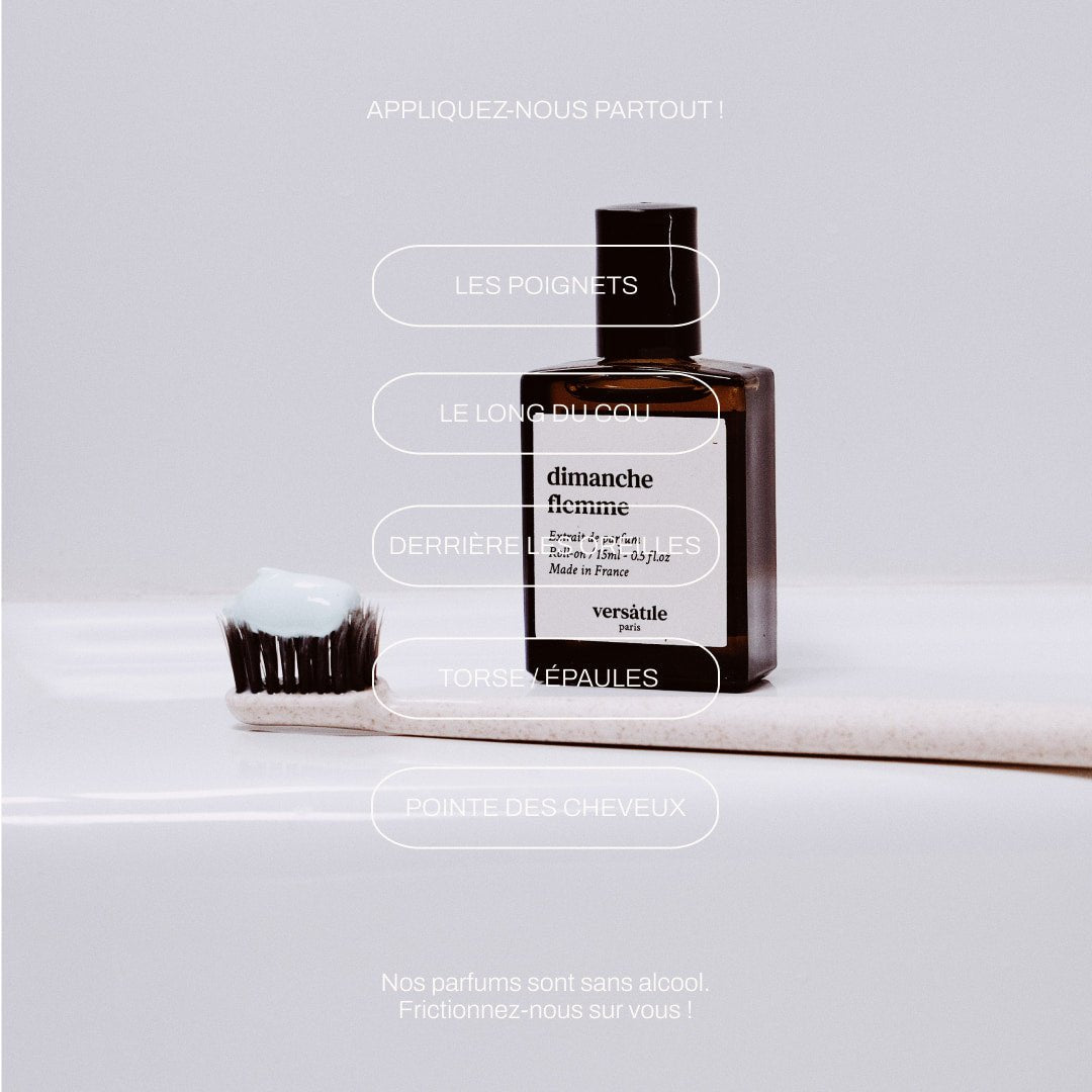 DIMANCHE FLEMME by Versatile, 15 ml travel-size extrait de parfum