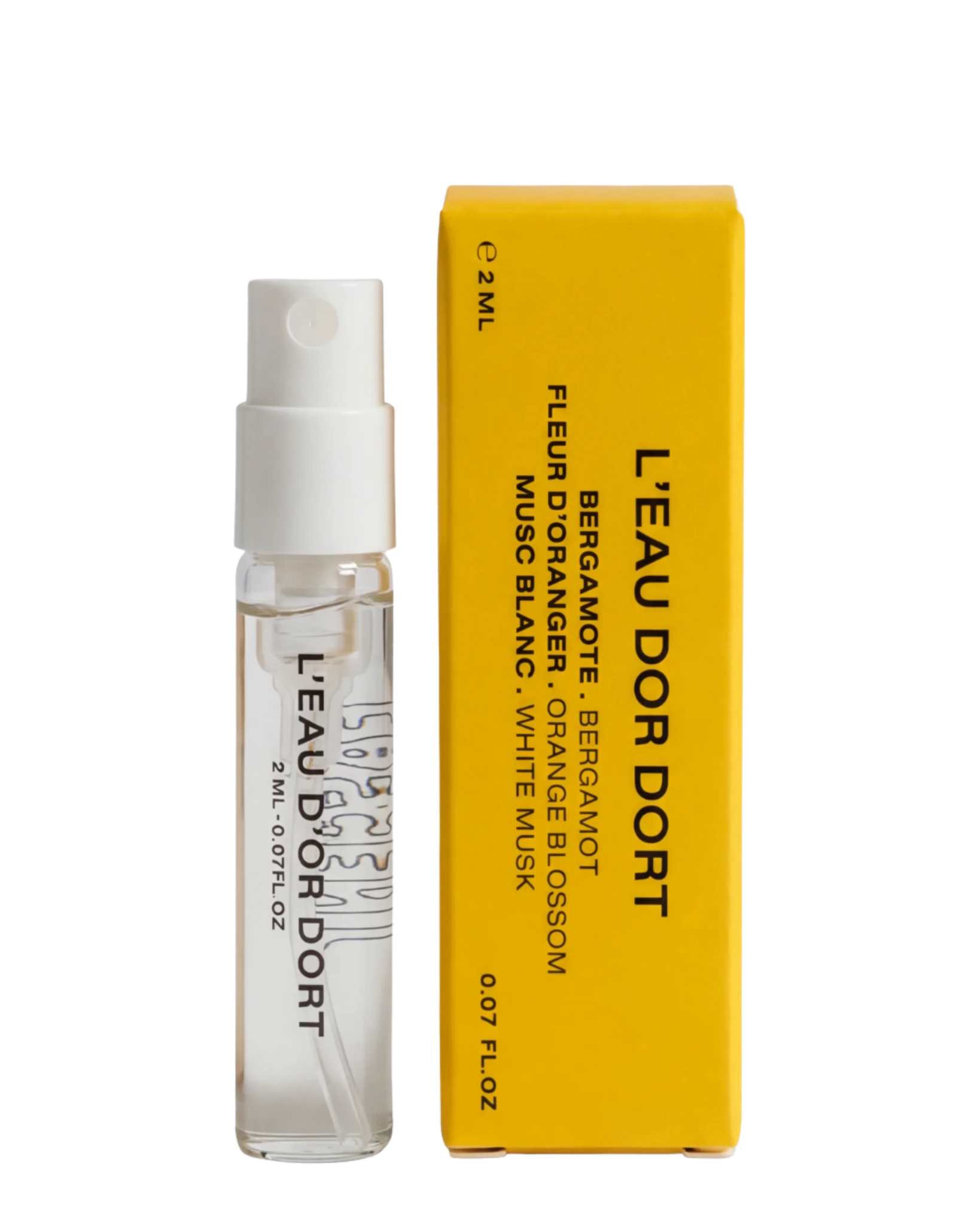 Flacon Eau de Parfum L'Eau d'Or Dort Fascent fleur oranger