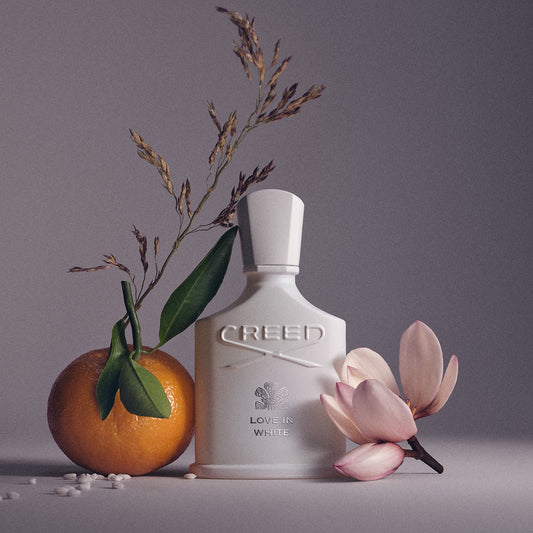 Love In White de Creed, flacon et matières premières
