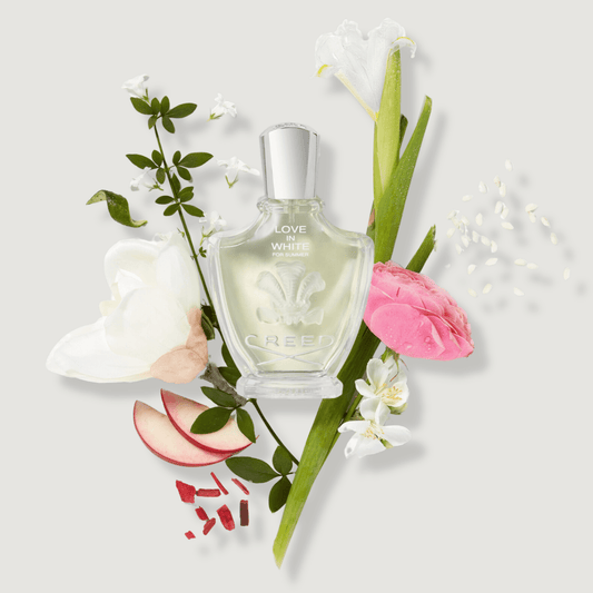 Love In White For Summer de Creed, flacon et matières premières