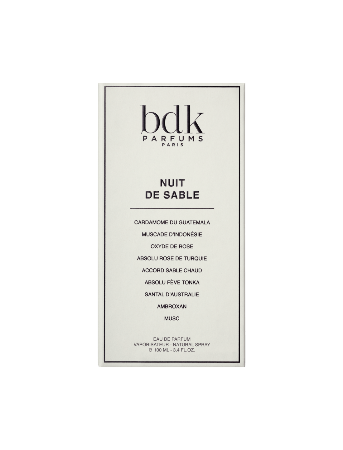 Nuit de Sable de BDK Parfums, eau de parfum
