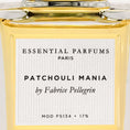 Load image into Gallery viewer, Patchouli Mania by Essential Parfums, label close-up
