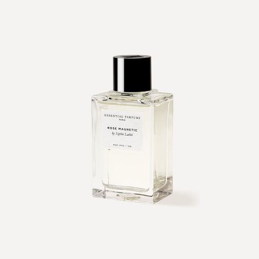 Rose Magnetic by Essential Parfums, three-quarter view of the bottle