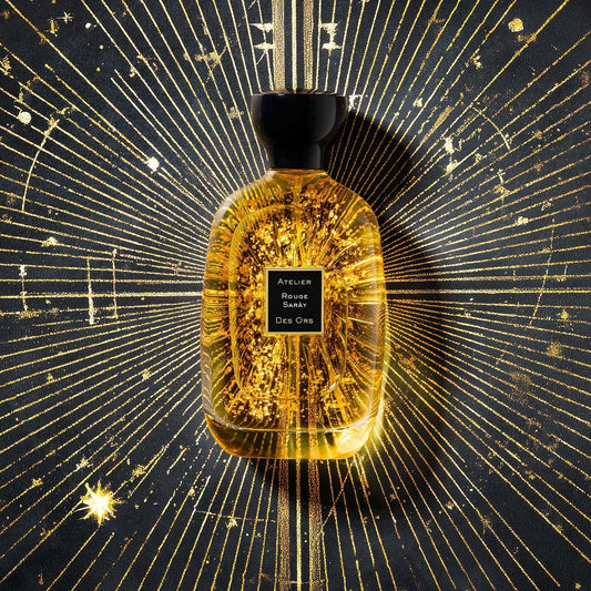 Flacon Eau de Parfum Rouge Sarây Atelier des Ors datte santal