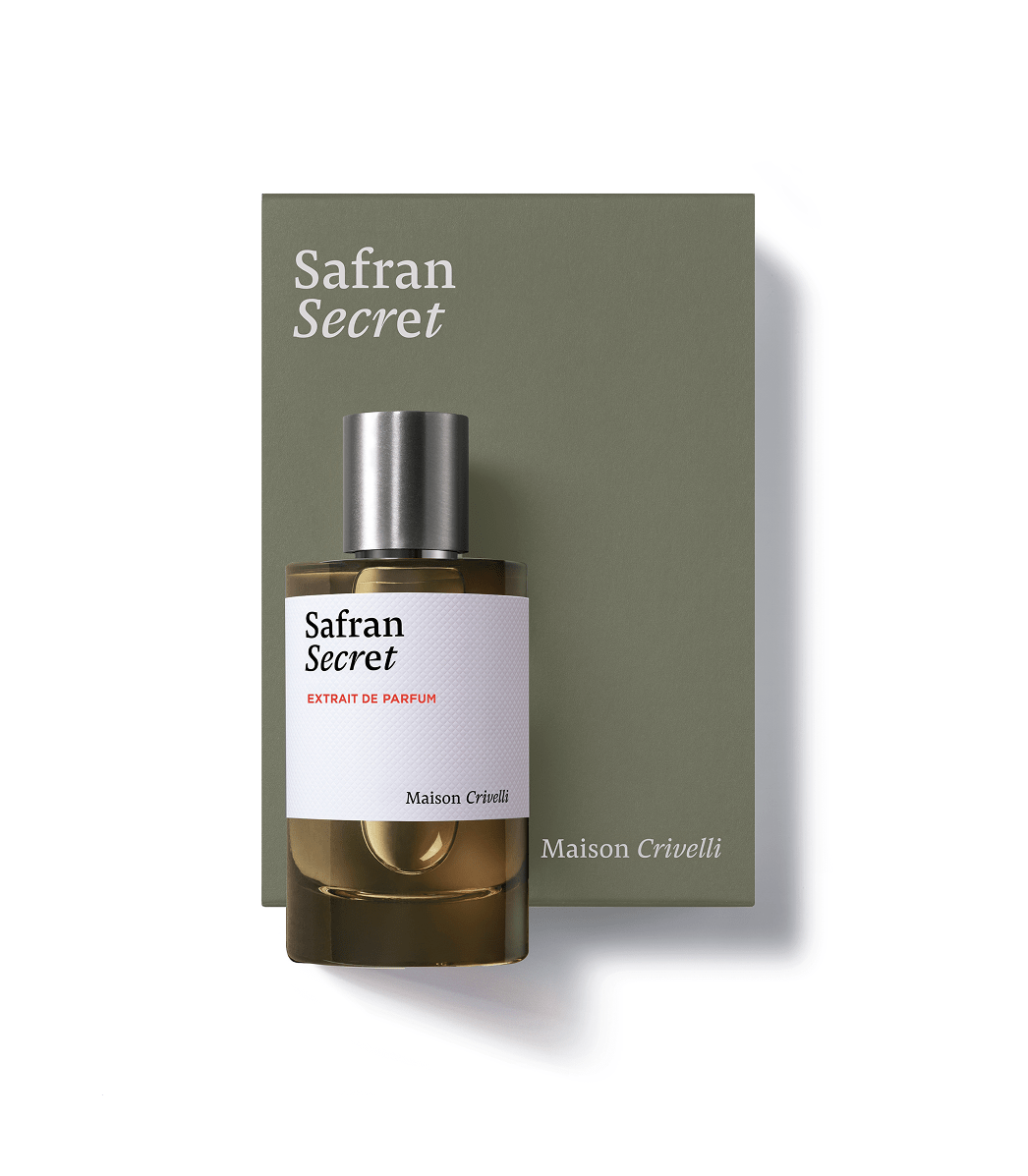 Safran Secret by Maison Crivelli, 100 ml extrait de parfum with its box