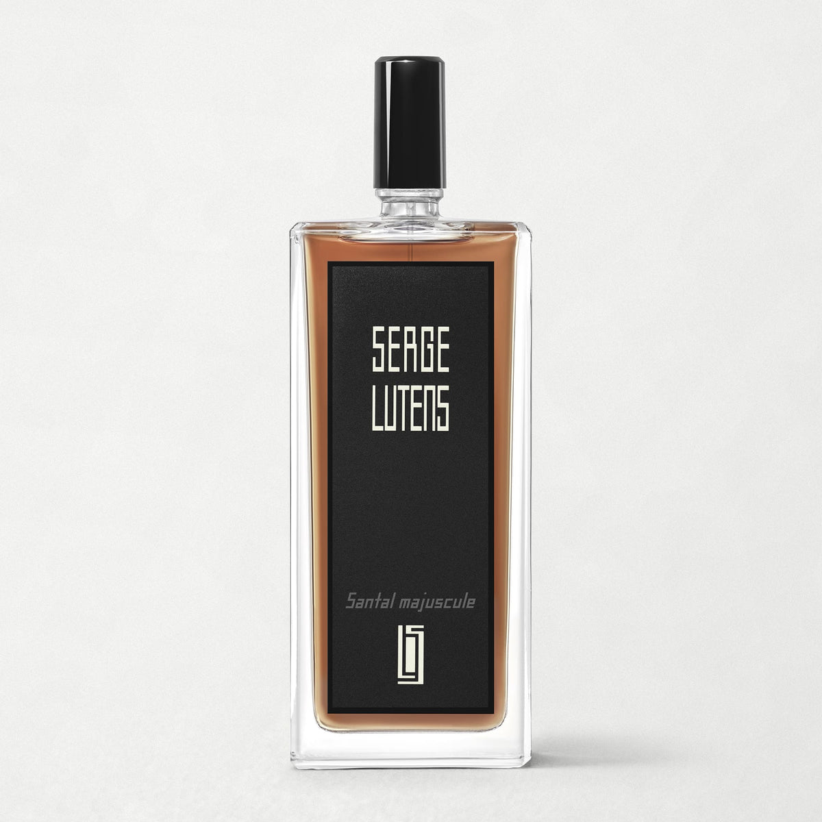 Santal majuscule de Serge Lutens, flacon avec son vaporisateur