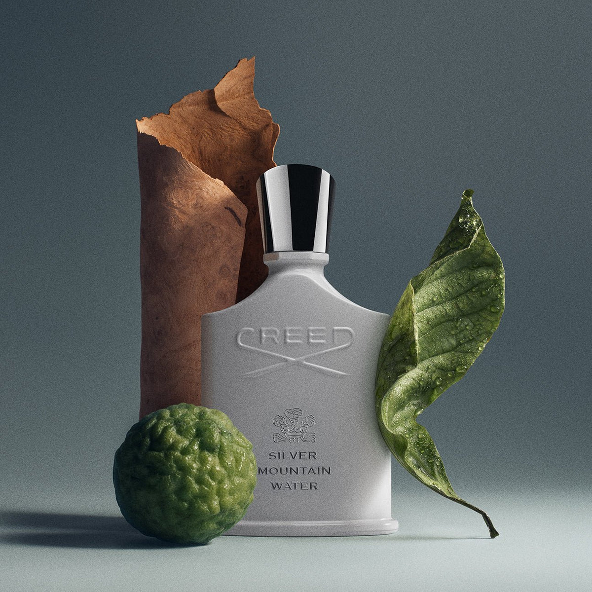 Silver Mountain Water de Creed, flacon et matières premières