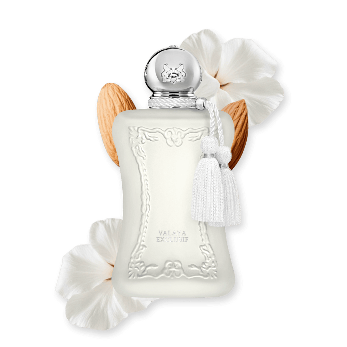 Valaya Exclusif by Parfums de Marly, bottle with raw materials