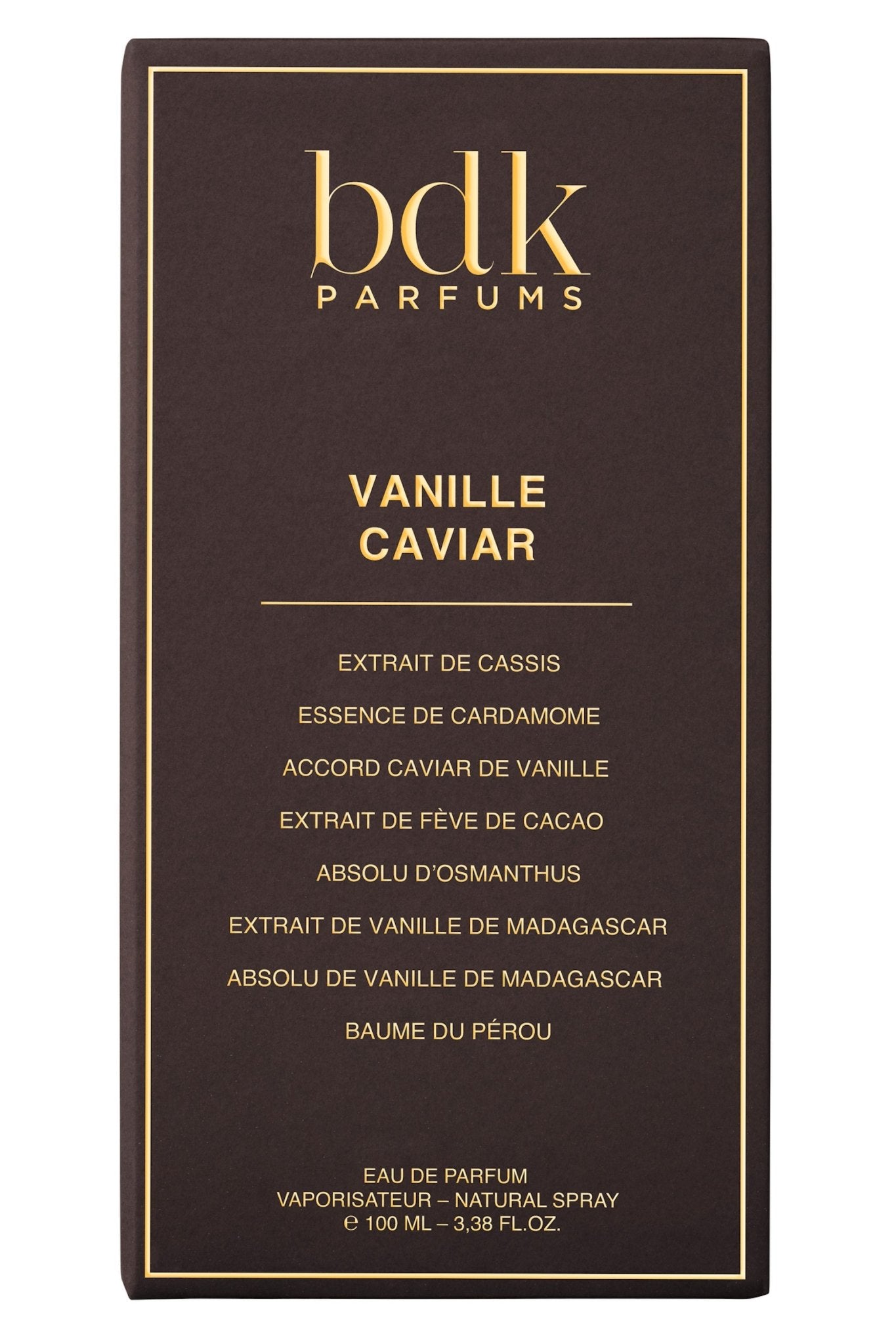 BDK Parfums Vanille Caviar Eau de Parfum Gourmand